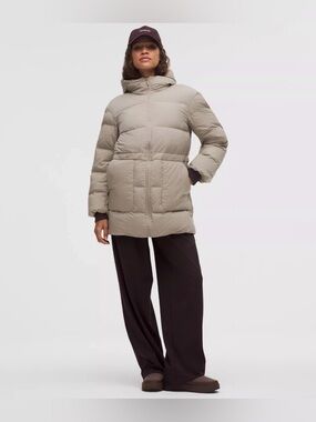 Lululemon Cinch-Waist 600-Down-Fill Puffer Warm Ash Grey Women’s Size: Small